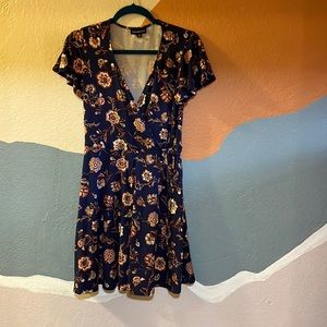 Faux wrap dress